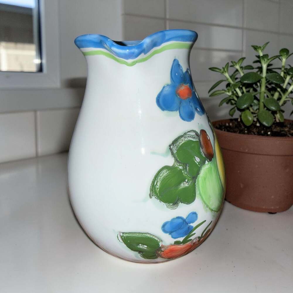 Exclusivite for Himar Hand Painted Ceramic Fruit Pitcher - Picture 3 of 5